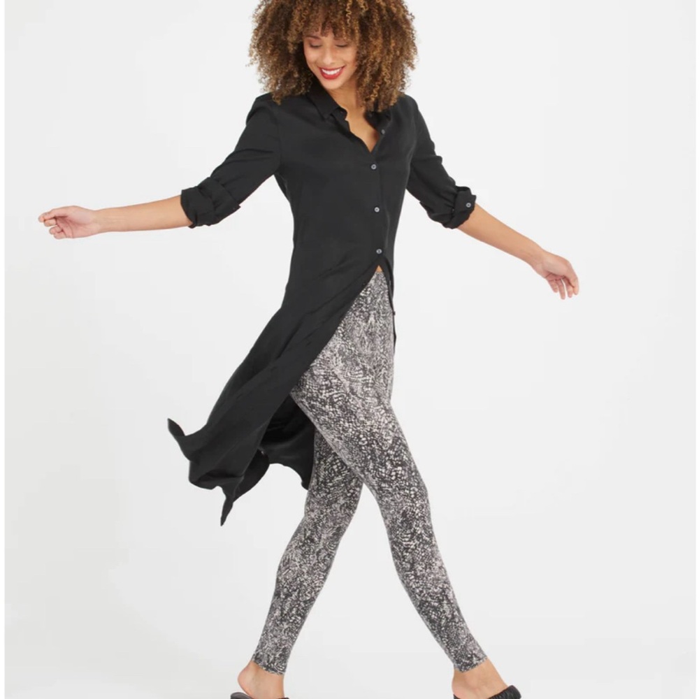 Snake print spanx leggings